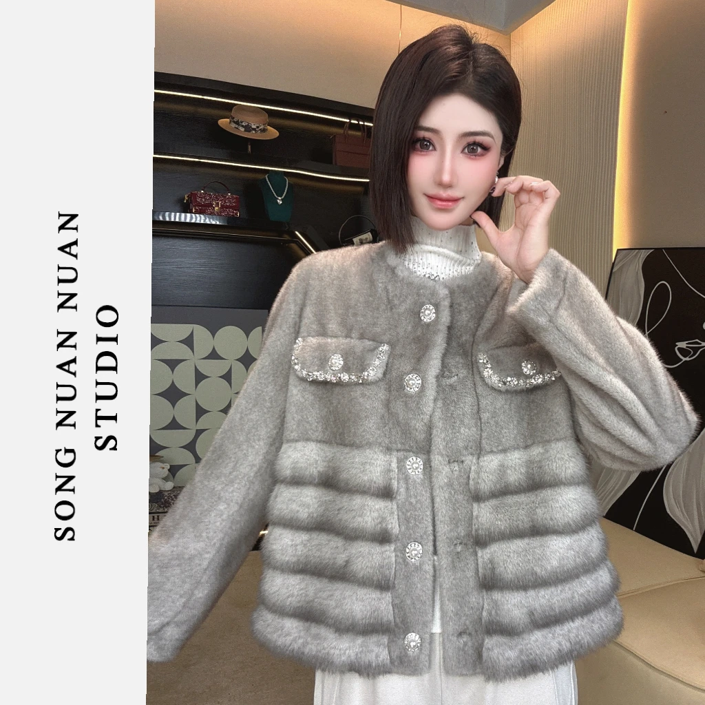 【宋暖暖同款】轻奢时尚气质毛毛外套女百搭高级外套女