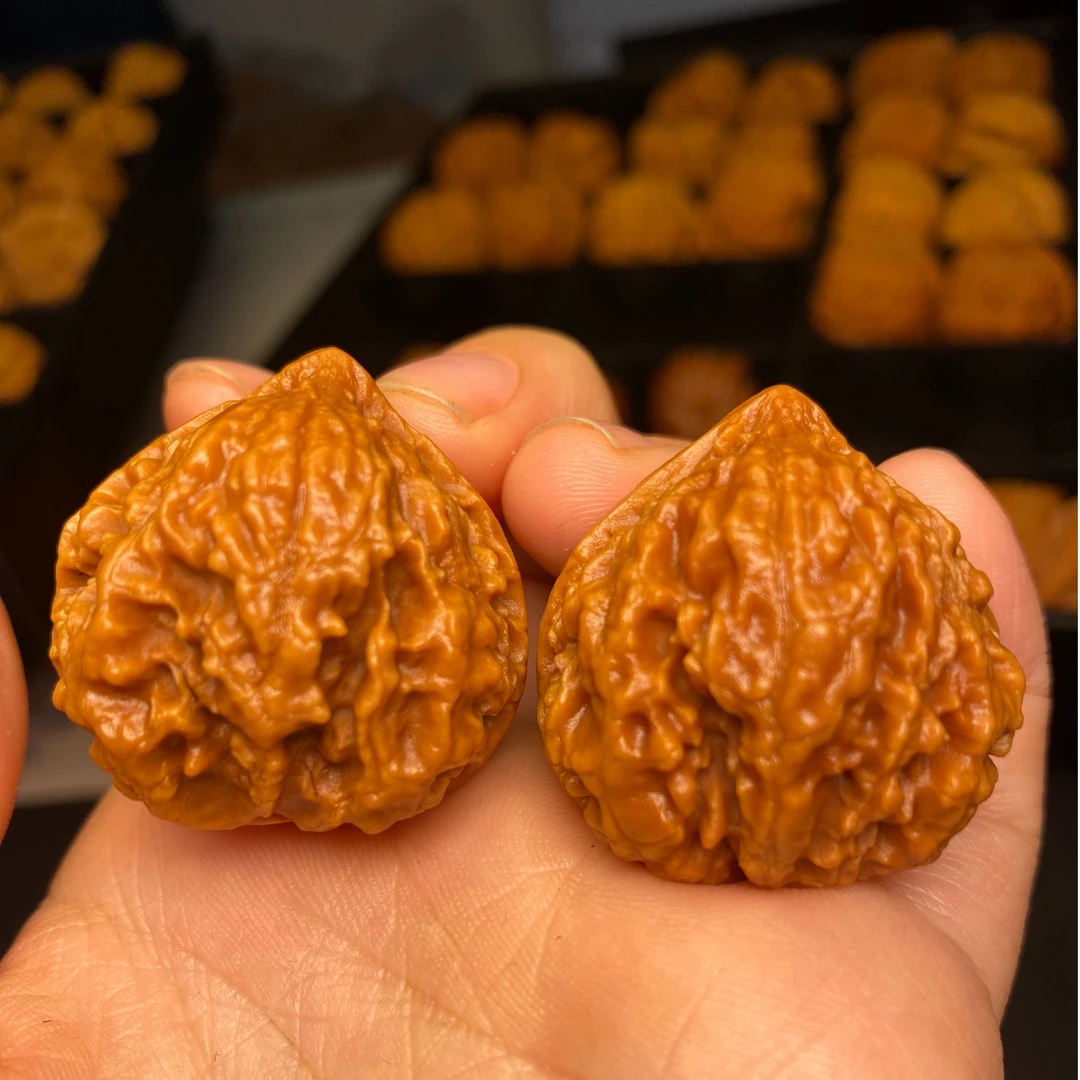 【至尊蝉】秦岭野生文玩核桃精选配对28-33mm