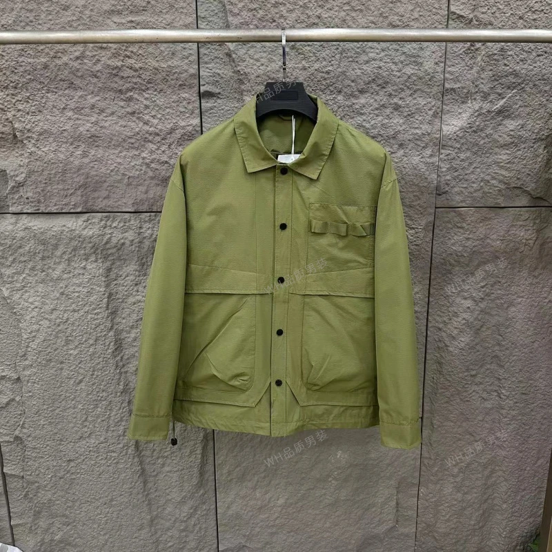 秋季秋新款翻领工装大口袋夹克外套8825