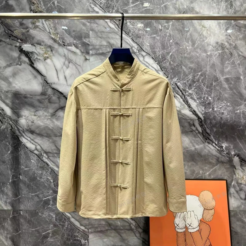 夏季男女同款中国风唐装衬衫17002