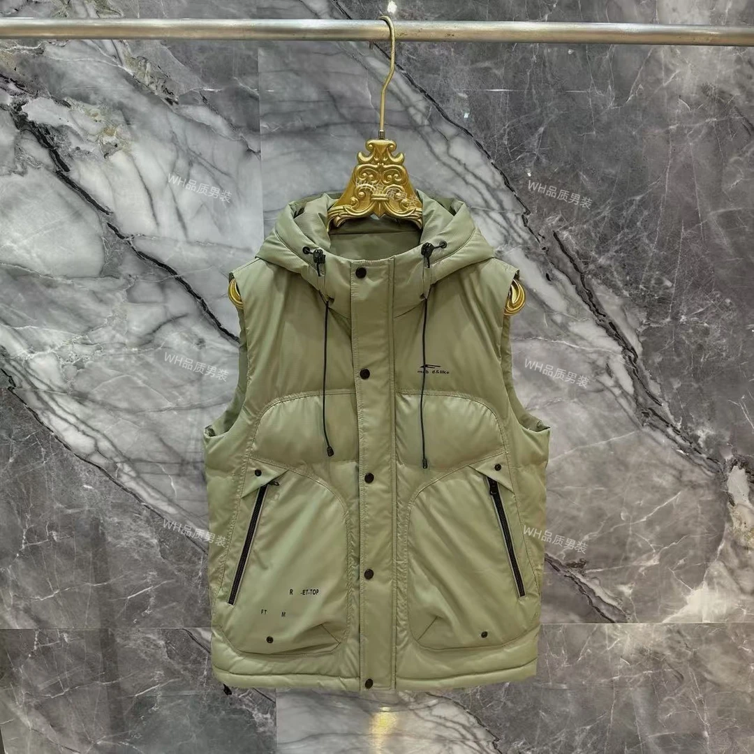 【Y】冬季新款连帽工装休闲保暖加厚马甲3021