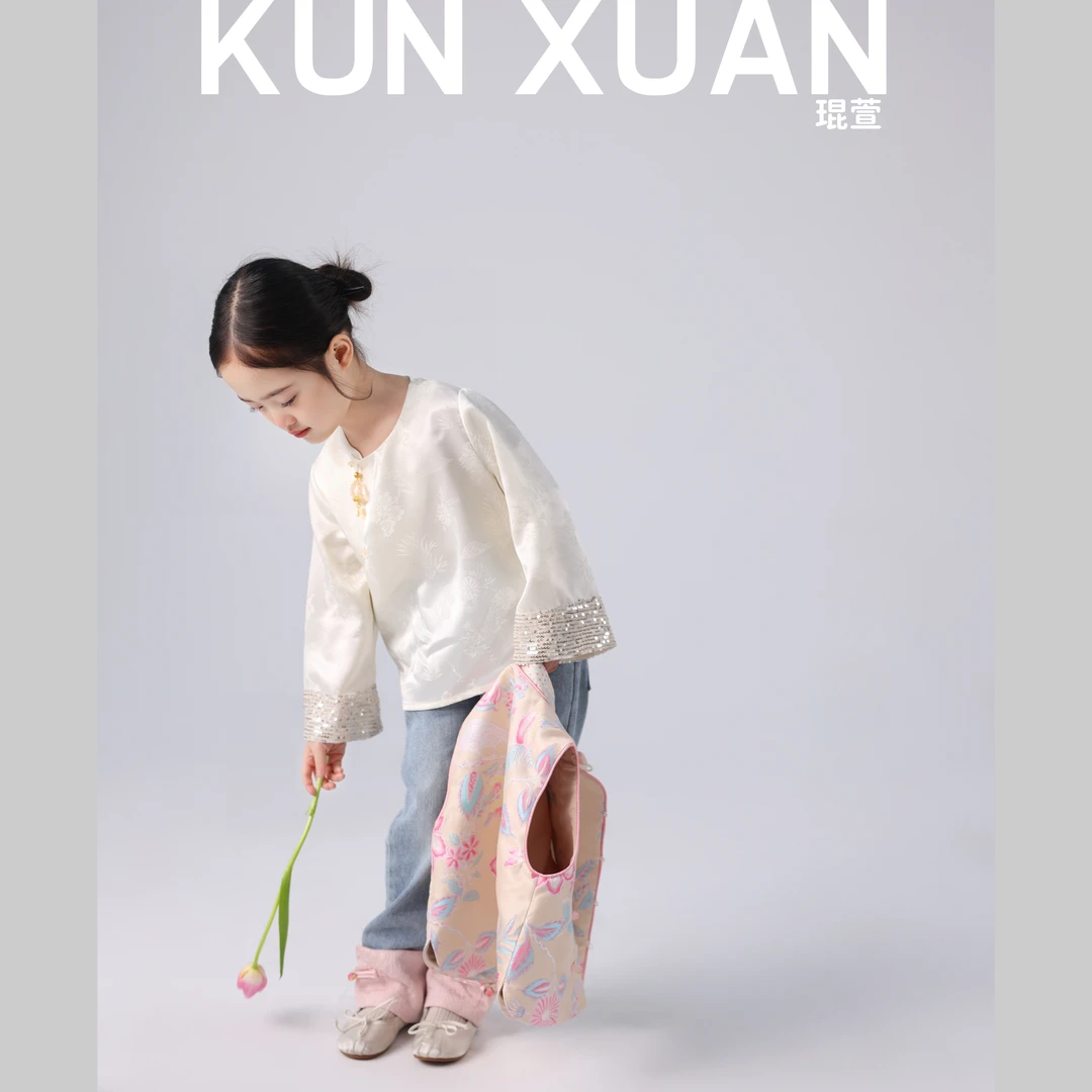 【琨萱】“凤凰花开”女童2025春款新中式系列国风汉服套装 SP56T006