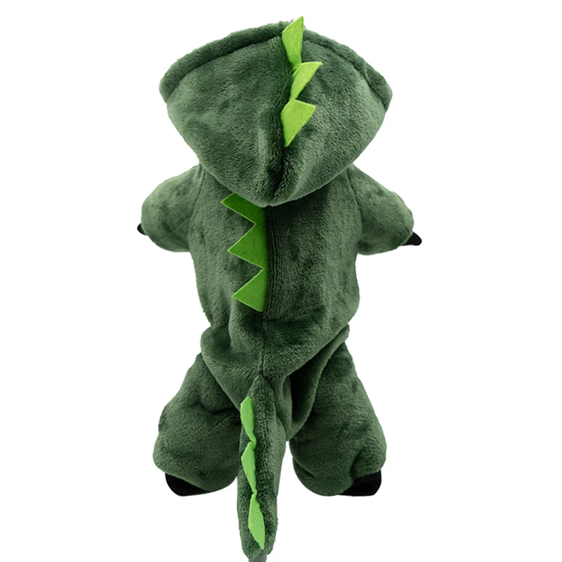 【新品推荐】猫咪衣服恐龙秋冬中小型狗狗衣服法兰绒四脚宠物变身装