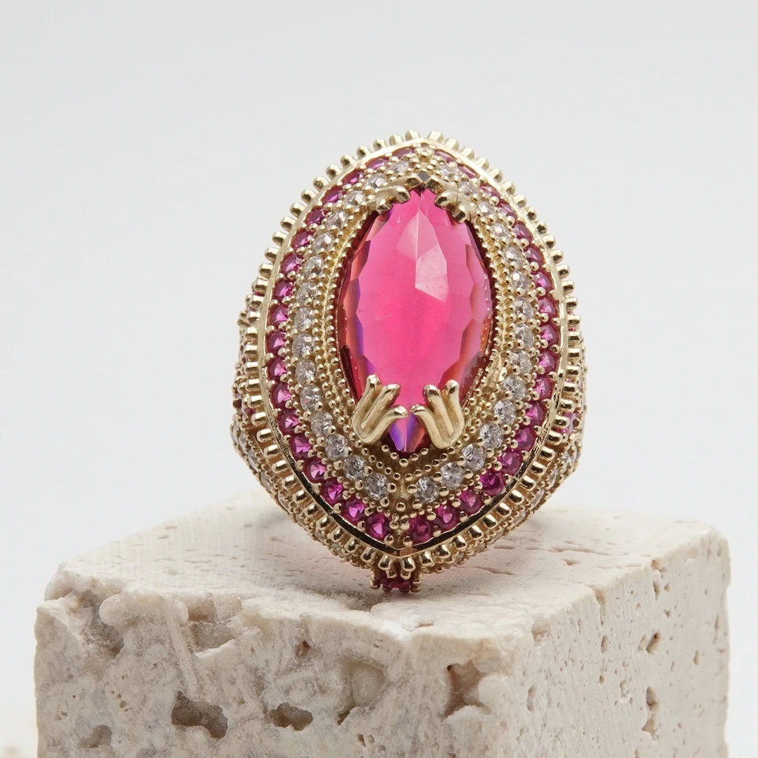 铜合金戒指 翡冷萃 南部Naples 戒指 JG13 17圈口