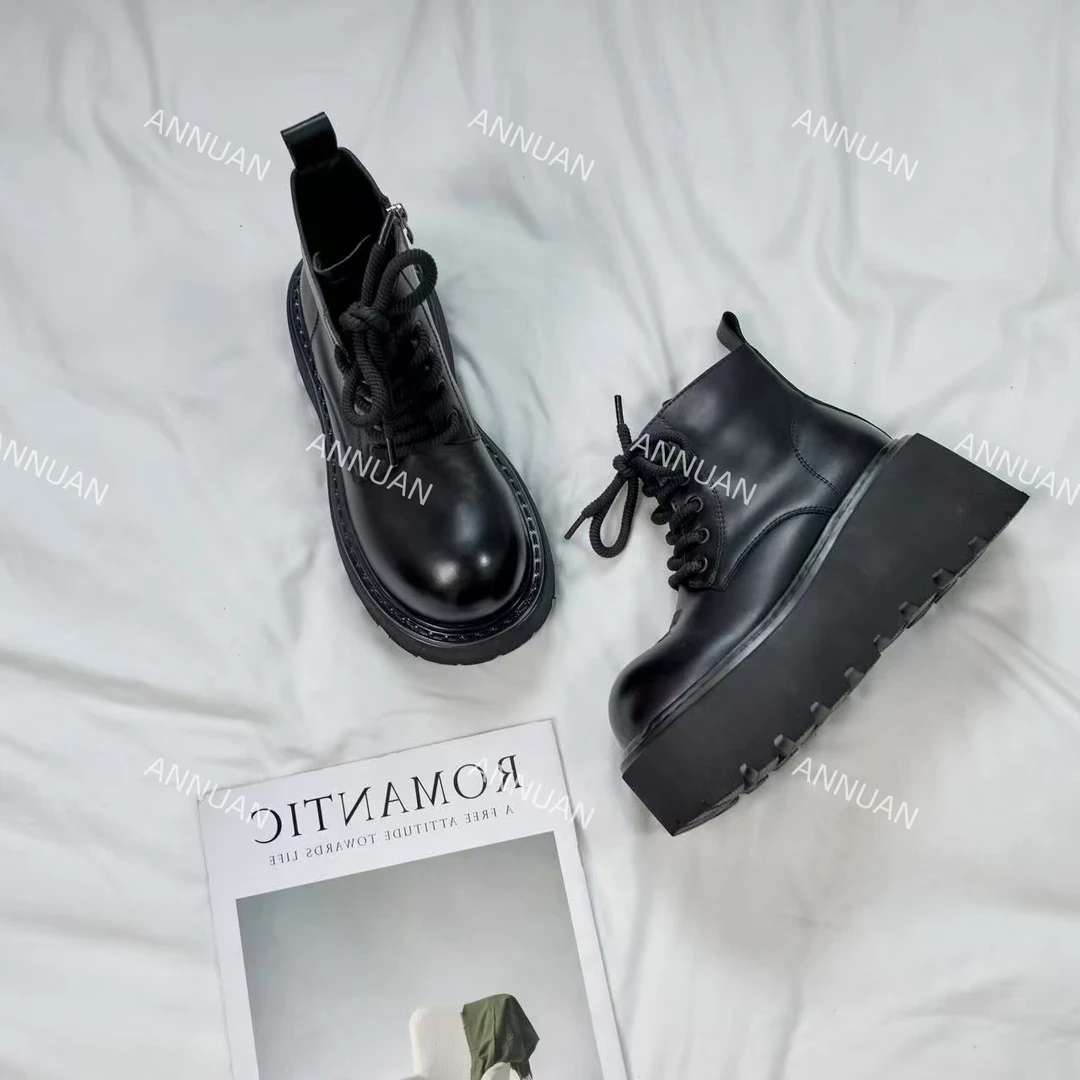 【HeiPa】家秋季穿新款厚底带时尚韩版靴子女款