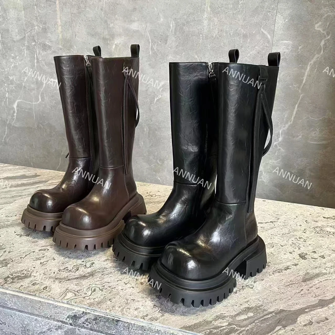 【HeiPa】家秋季穿新款厚底带时尚韩版靴子女款