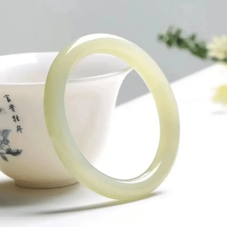 天然新疆若羌和田玉手镯