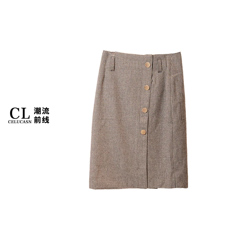 春AVB5B70#秋冬款新款格子短裙百搭时尚女秋