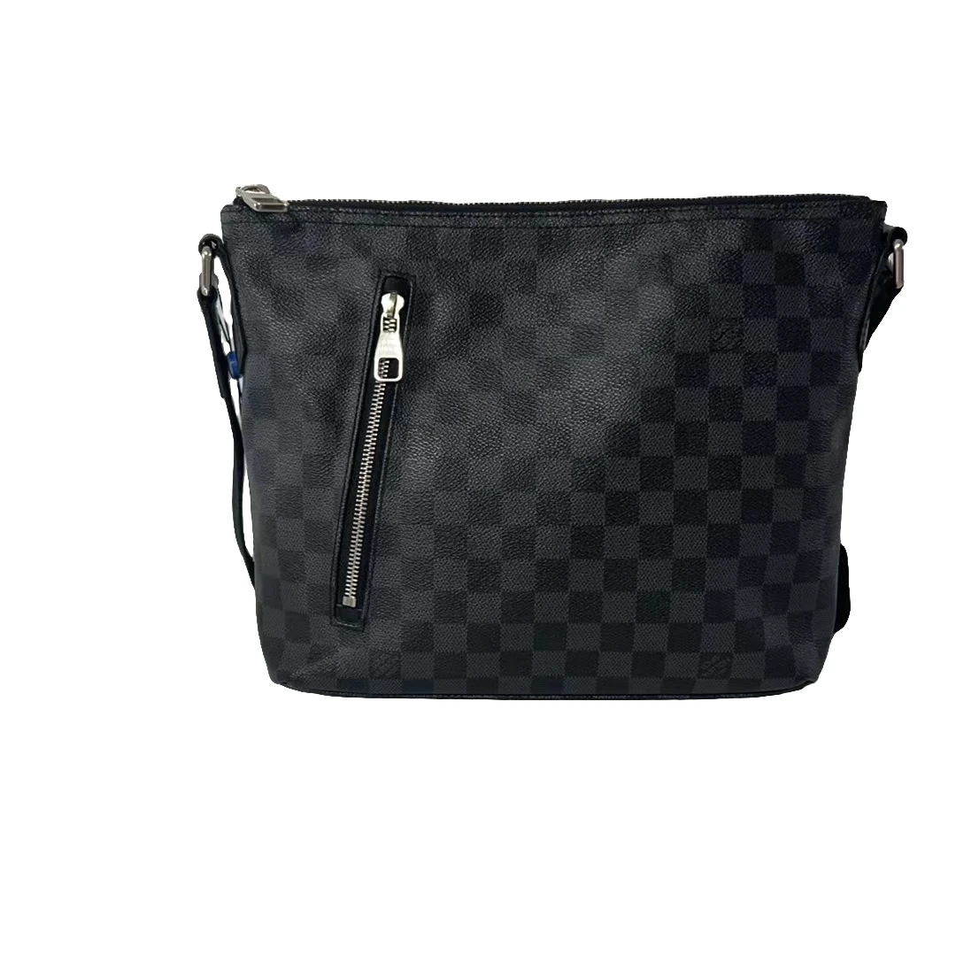 95新 LouisVuitton/路易威登 /经典大号黑棋盘格斜夸（333240）