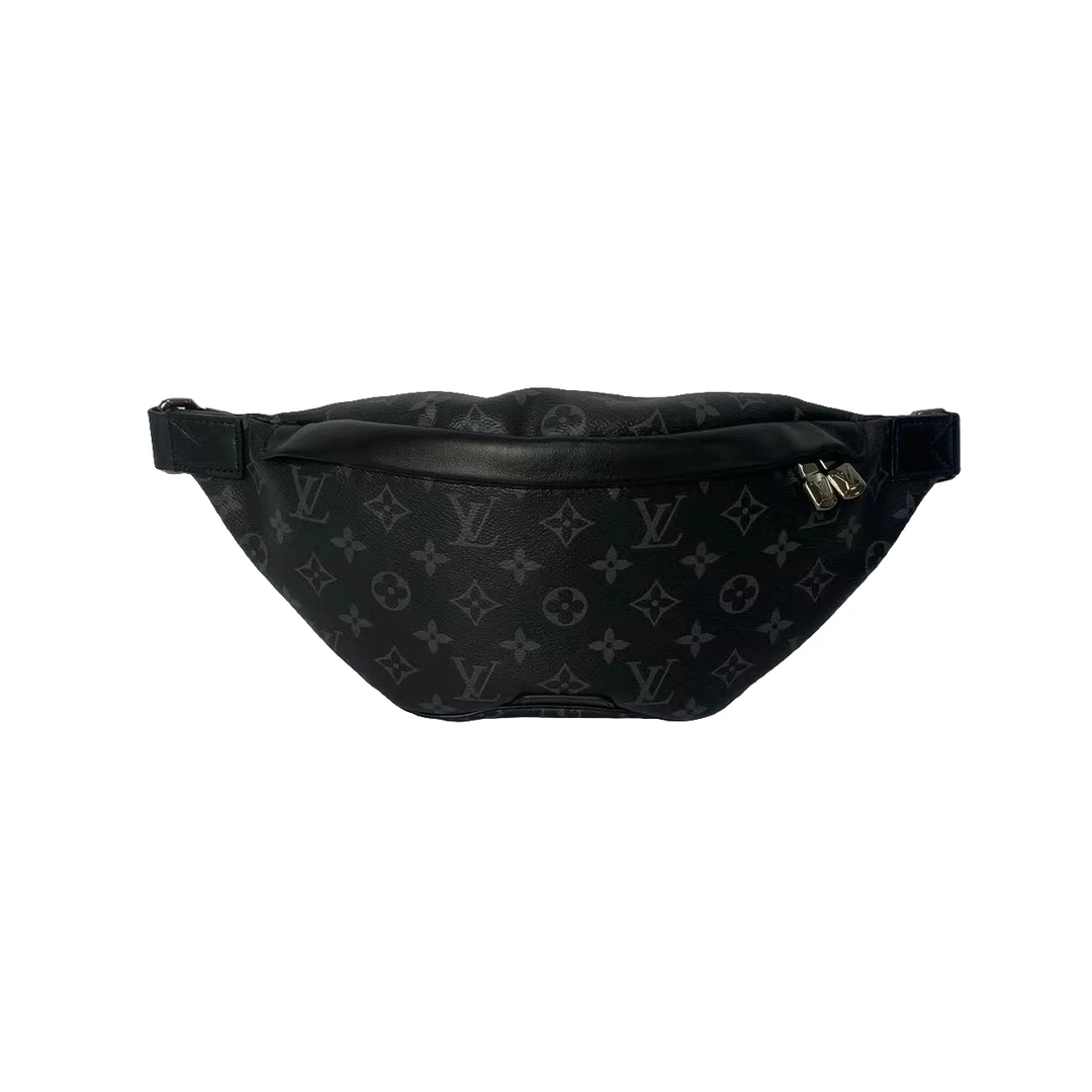 95新 LouisVuitton/路易威登 discovery黑老花时尚胸包芯片 40/17