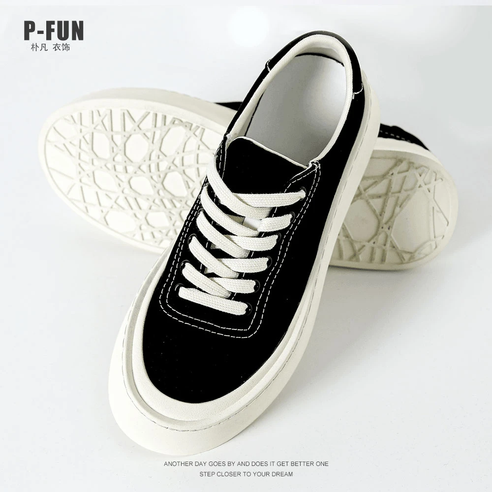 2025新款帆布鞋百搭时尚黑色低帮情侣运动款休闲经典潮鞋