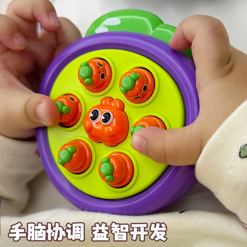 儿童迷你打地鼠掌上按按乐幼儿早教益智专注力男女孩亲子互动玩具