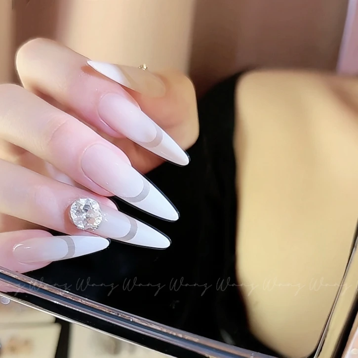 WANZ Nail 【千金金主义】镂空法式 纯手工穿戴甲定制/可拆卸美甲