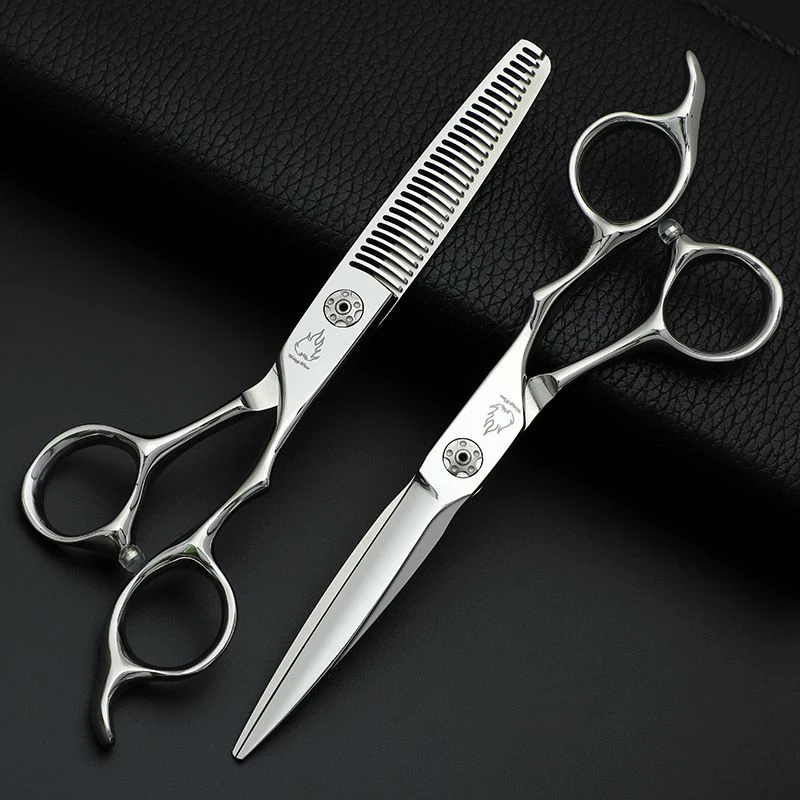 理发师平剪牙剪无痕剪高精密CNC数控美发剪刀火剪
