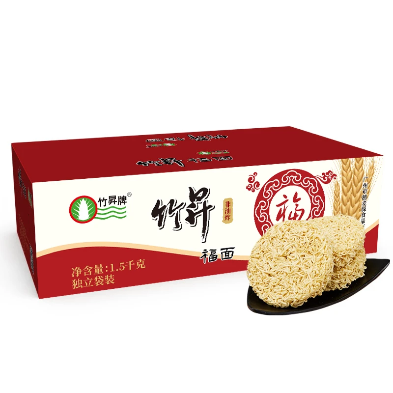 竹昇牌非油炸独立包装福面1箱內含24包独立包装 细腻劲道炒面汤面
