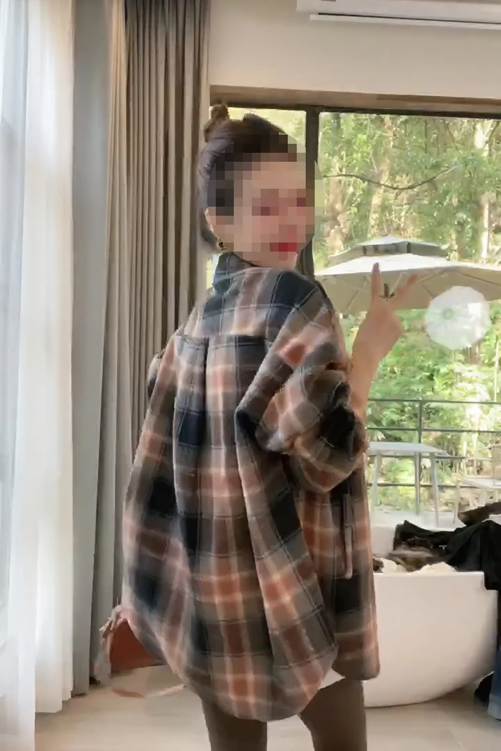 美拉德慵懒风洋气格子衬衫长款百搭加绒加厚时尚港味复古气质衬衣