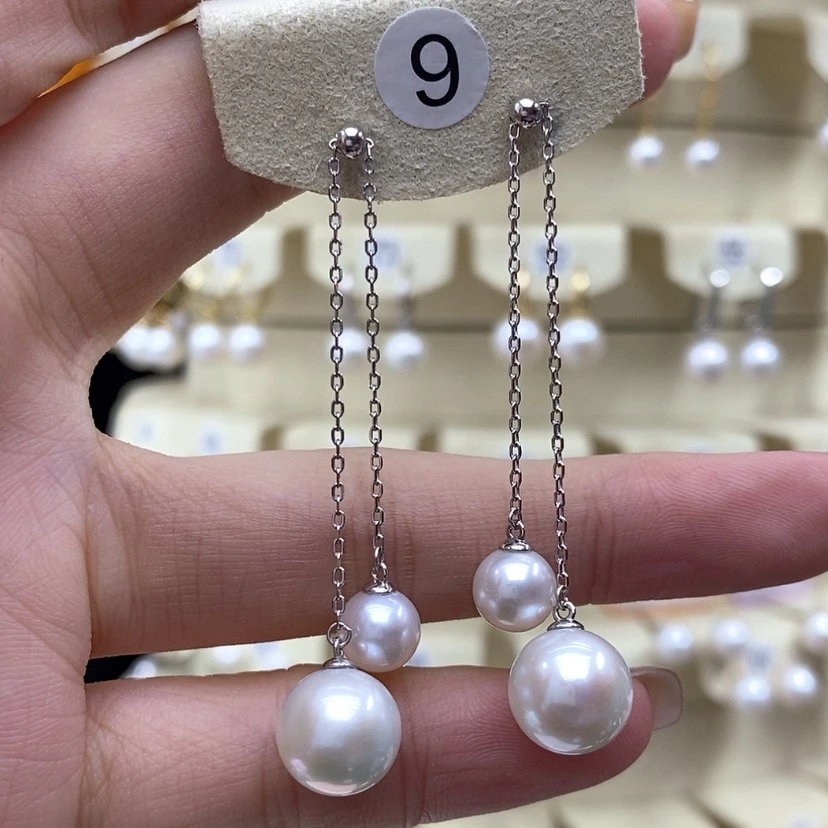 【闪购商品】淡水珍珠耳饰银S925镶嵌