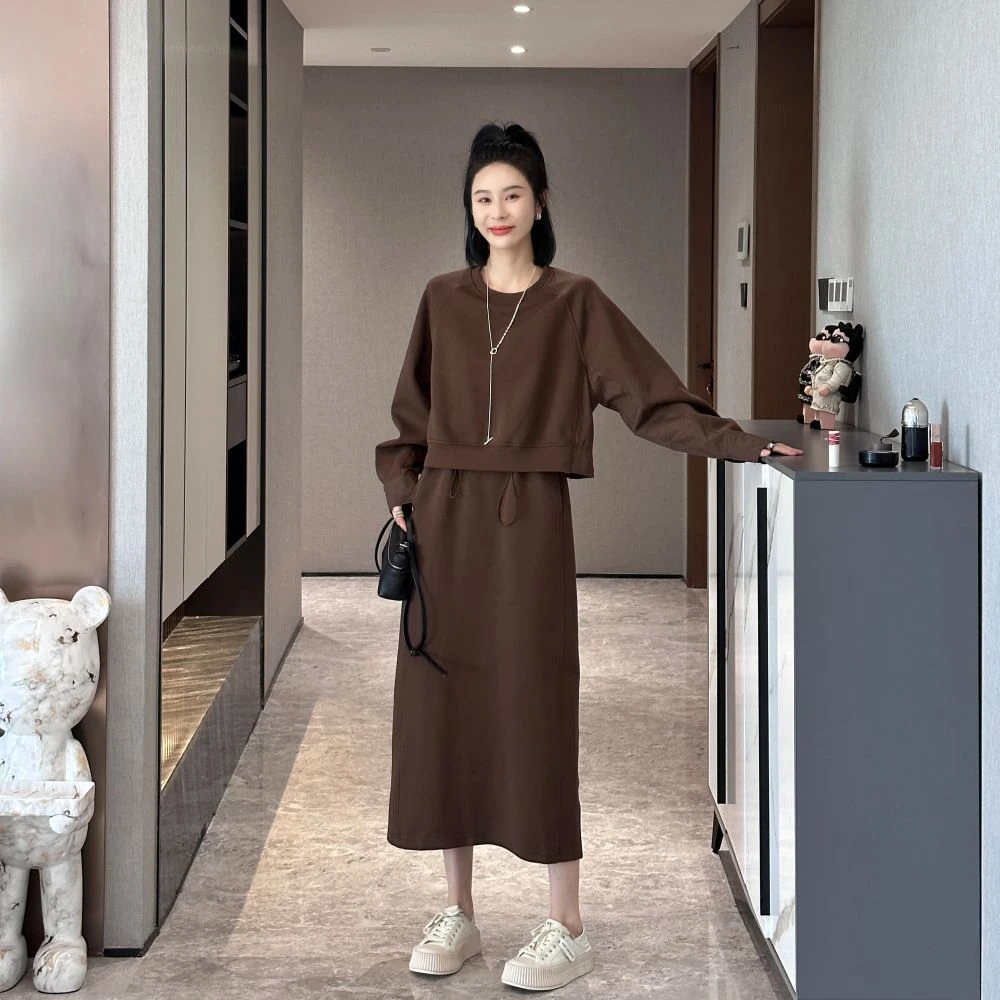 年终大促 时尚休闲宽松洋气百搭假两件连体裙JP70373