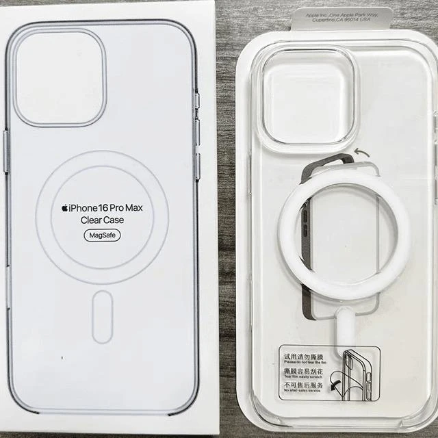 官网同款华强北顶配iPhone17Promax适用苹果16磁吸动画透明手机壳