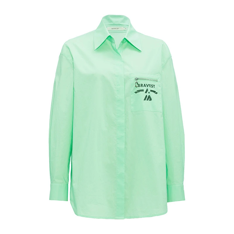 【主播尚雅】lammix27翻领衬衣女M3C2029