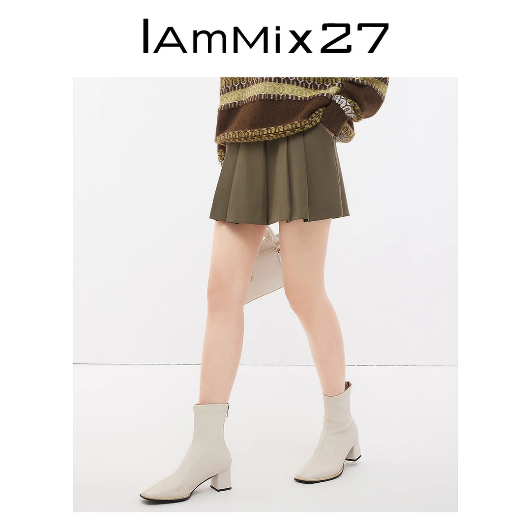 【海峰专属】IAmMIX27百褶短裙女M3C6011