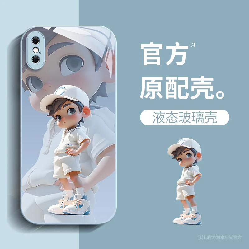 苹果iphoneX/XS/XR/XSMax棒球男孩高级感网红高档防摔全包手机壳