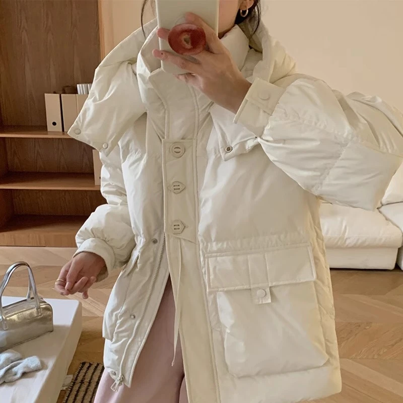 金盾 KIN DON 冬季女款小个子收腰连帽短款三粒扣羽绒服8820YF105