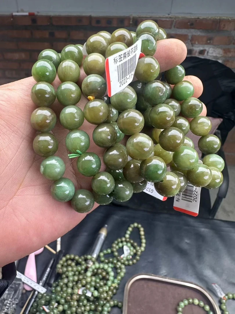 和田玉碧玉黄金猫手串拍一发一多样性发货