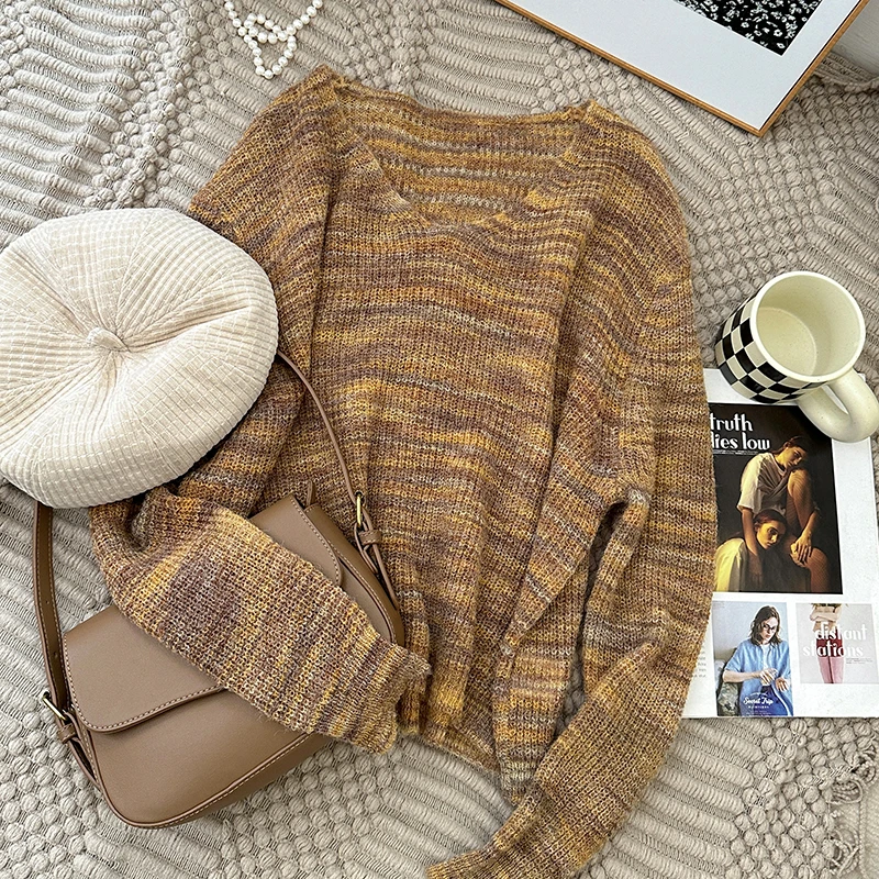 1CoMo 马海毛套头毛衣百搭时尚休闲通勤秋季新款舒适好穿17089