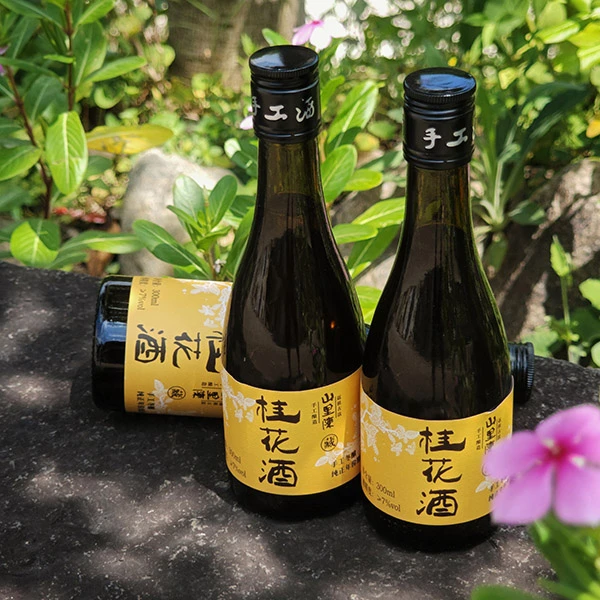 山里陈桂花酒300ml红曲酒酿造年份手工低度甜酒微醺古法老酒