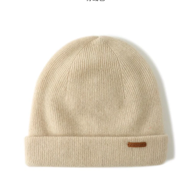 新款100羊绒帽子 加厚