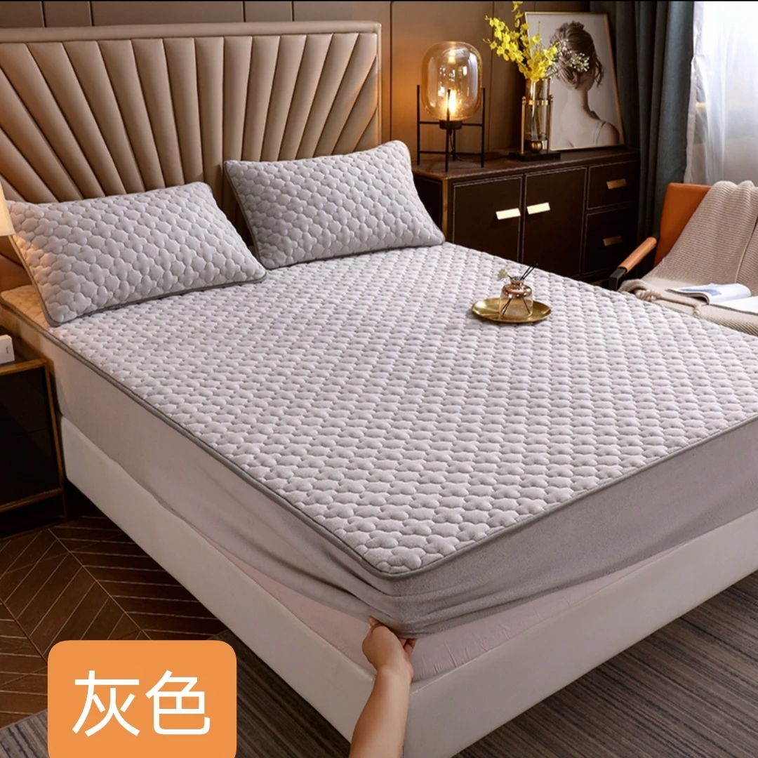 珊瑚绒加厚保暖床笠-