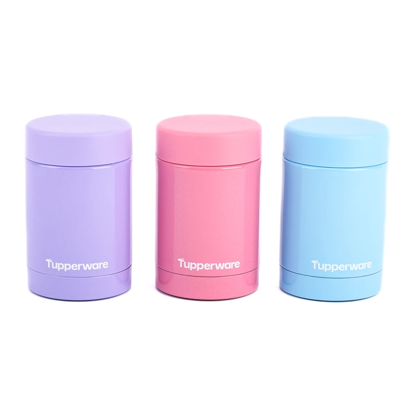 特百惠 250ML迷你真空保温瓶马卡龙色便携真空不锈钢保温杯