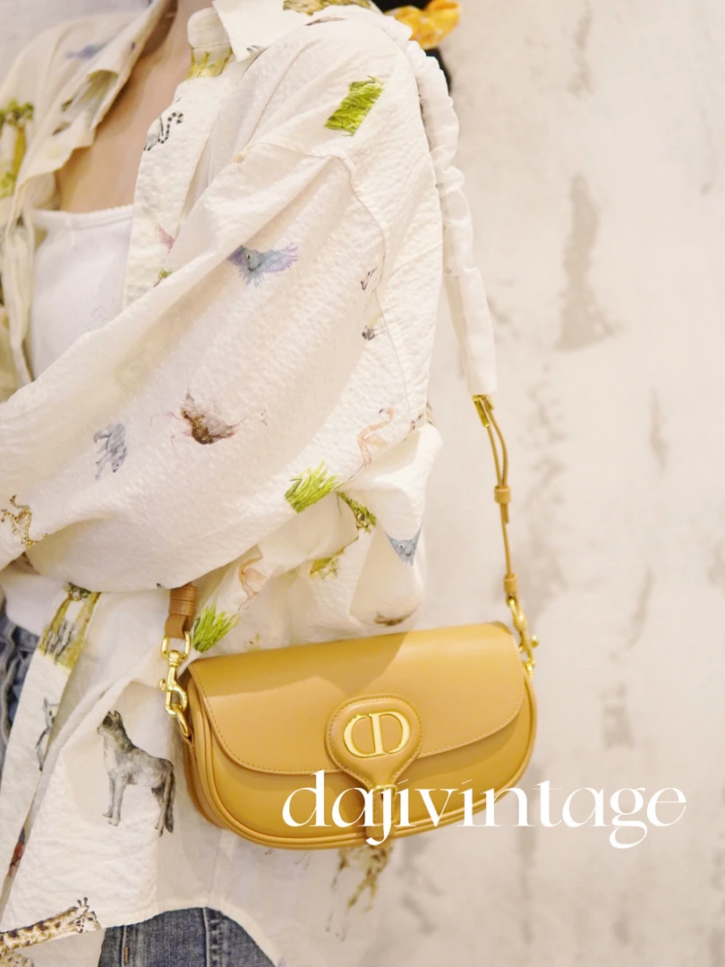 95新 DIOR/迪奥 大吉中古/Dior焦糖色bobby单肩包