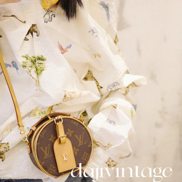 95新 LouisVuitton/路易威登 大吉中古/Lv mini硬饼手提斜挎包