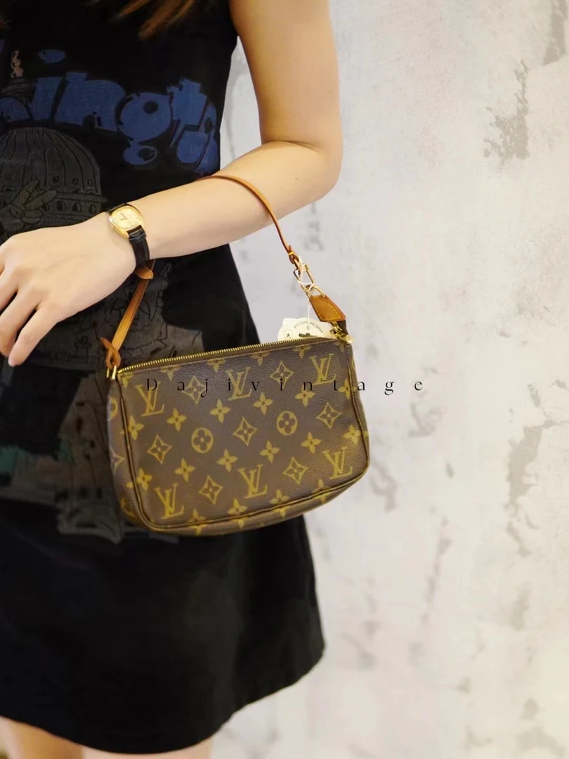 95新 LouisVuitton/路易威登 大吉中古/LV大麻将手提包