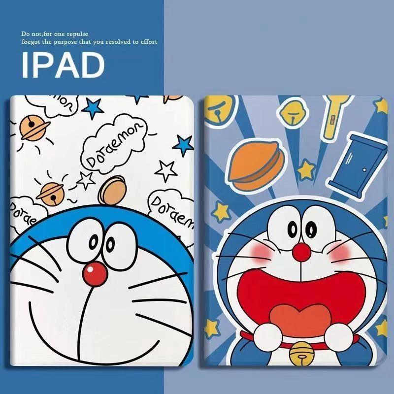 吃货叮当猫适用ipad9代2021款10.2寸2018/17款9.7寸mini6平板壳45