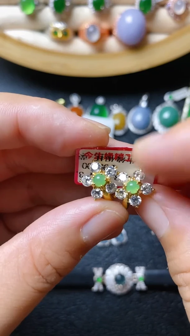 【闪购商品】翡翠戒指银S925镶嵌1111