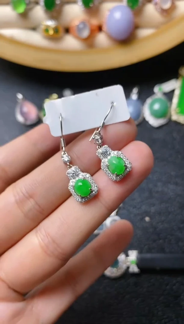 【闪购商品】翡翠戒指银S925镶嵌1111