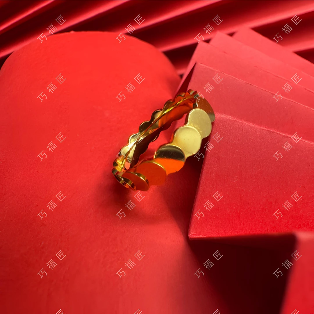 足银戒指 鱼鳞戒指气质 百搭简约 包银女款女士时尚复古精美素款