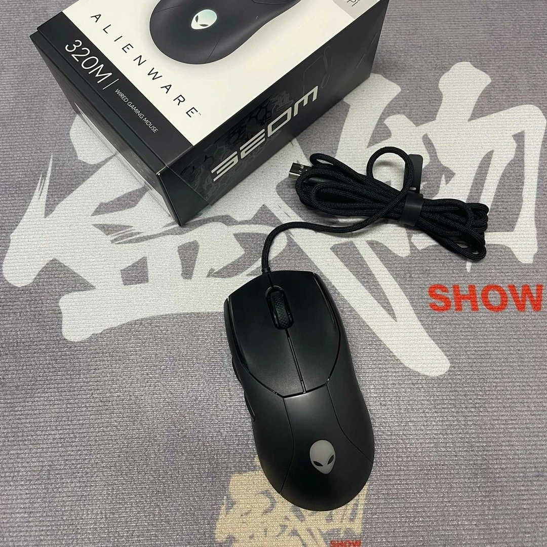 准新品 ALIENWARE/外星人 AW320M游戏鼠标有线电竞人体工学RGB黑