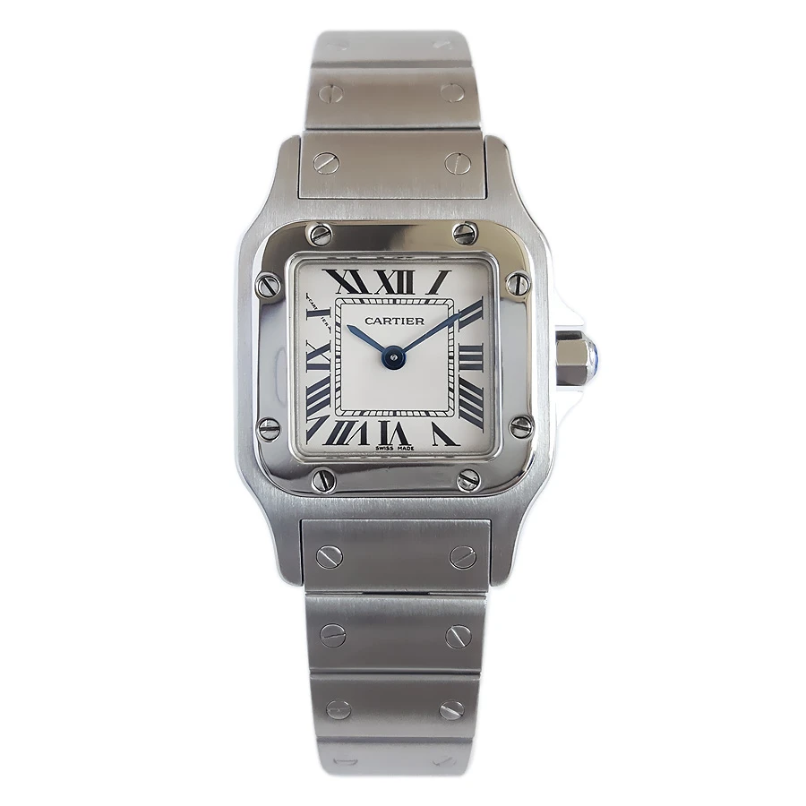 99新 Cartier/卡地亚 山度士系列 W20056D6女士腕表/34*26mm/IP26