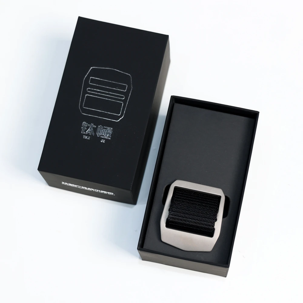 没包装盒纯钛扣尼龙腰带户外男士裤腰带休闲百搭编织工装裤带