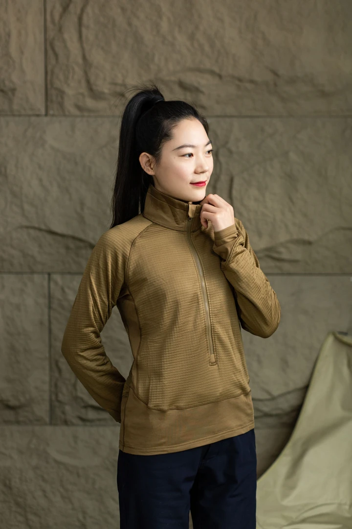 驯龙轻量立领抓绒衣秋冬套头长袖运动休闲户外女士套头衫运动户外