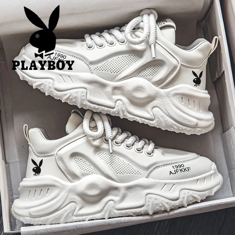花花公子男鞋冬季新款休闲运动跑步鞋男士厚底青少年老爹鞋子男款