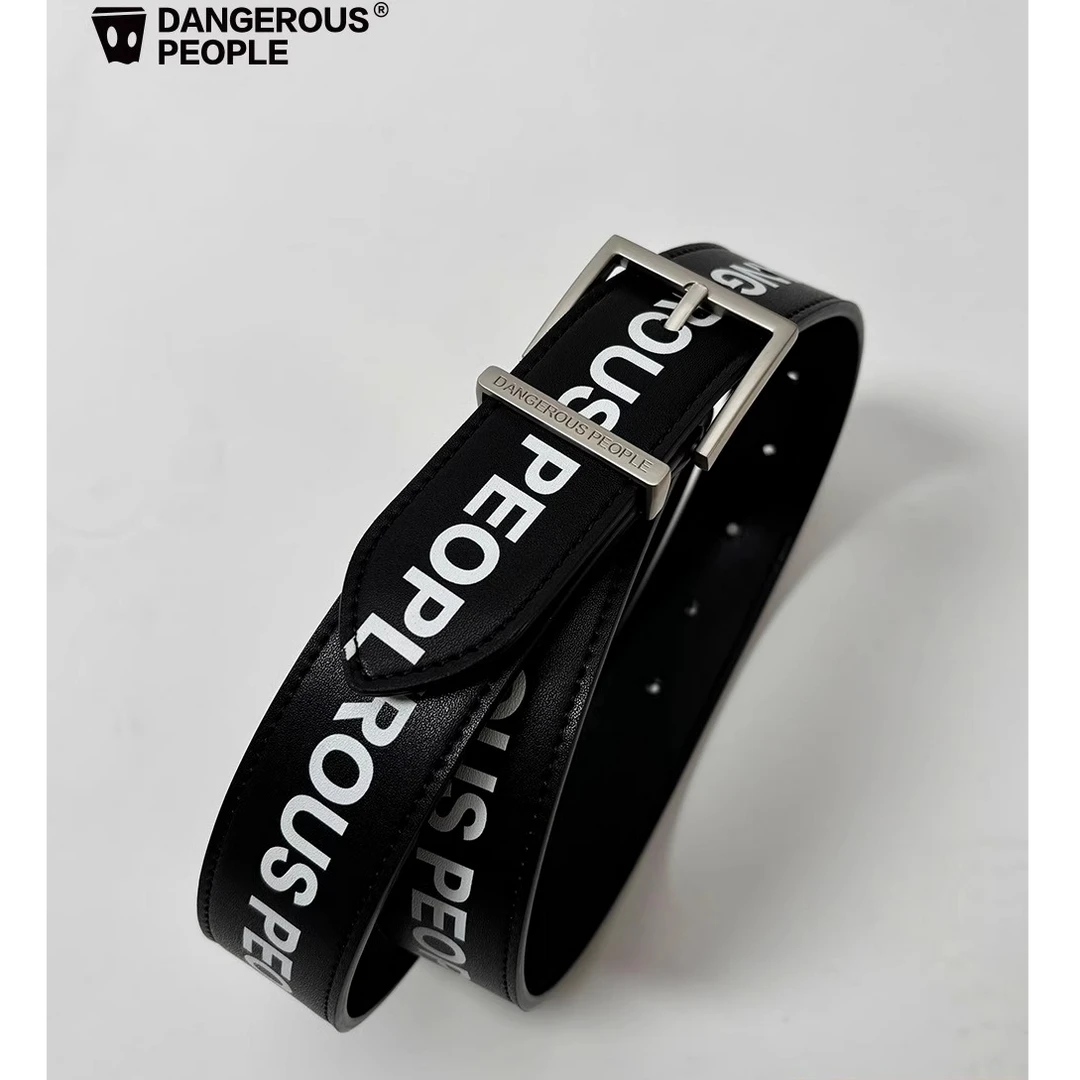 Dangerouspeople薛之谦dsp满印logo印花时尚潮流休闲百搭裤腰带