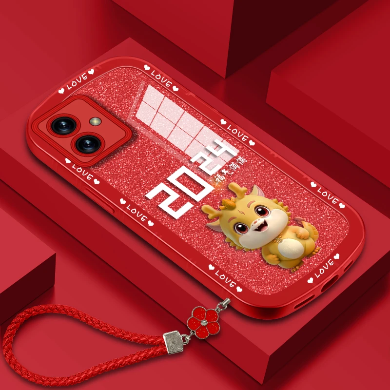 适用红米note12手机壳福气满满透明硅胶小胖妞软壳全包保护套福气