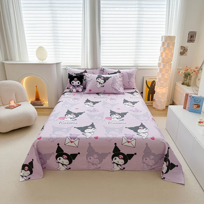 纯棉卡通床单男孩女孩全棉枕套儿童单人学生上下铺宿舍斜纹三件套