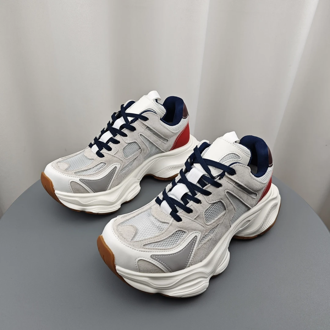 SGIRLTWTW厚底百搭透气阿甘老爹女新款小个子增高拼色厚底女