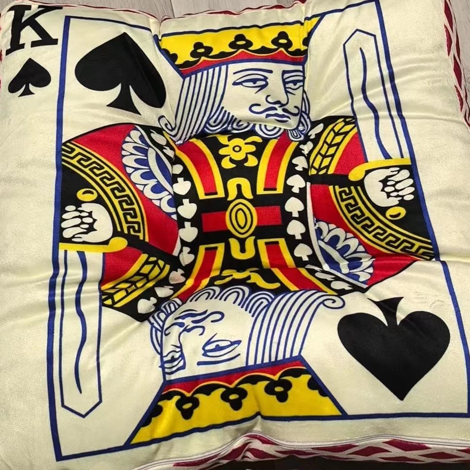 【超级红】扑克坐垫  颜色随机